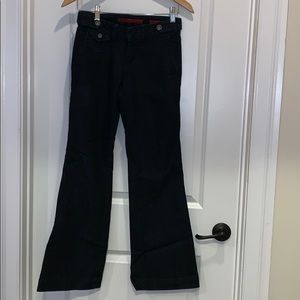 Limited dark wash flare jeans